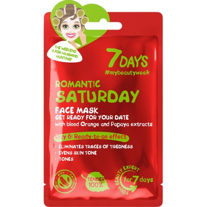 7Days Face Mask Romantic Saturday Get Ready For Your Date 28gr