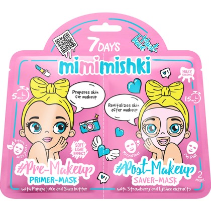 7Days Mimimishki Primer Mask Pre-Makeup 25gr/25gr (Pink)