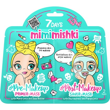 7Days Mimimishki Primer Mask Pre-Makeup 25gr/25gr (Green)