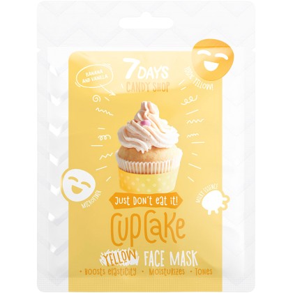 7Days Candy Shop Face Mask Cupcake Banana And Vanilla 25gr