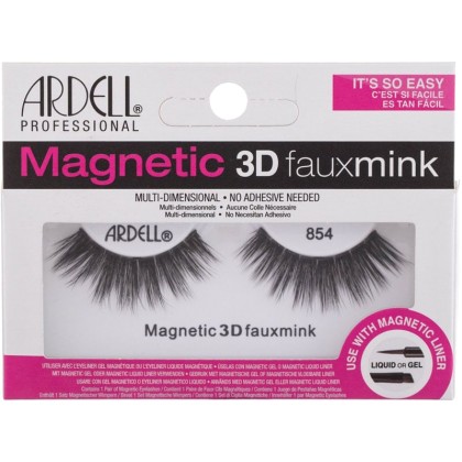 Ardell Magnetic 3D Faux Mink 854 False Eyelashes Black 1pc