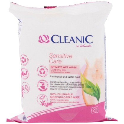 Cleanic Sensitive Care Intimate Cosmetics 20pc