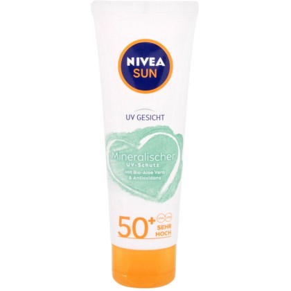 Nivea Sun UV Face Mineral UV Protection SPF50+ Face Sun Care 50m