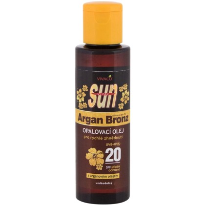 Vivaco Sun Argan Bronz Suntan Oil SPF20 Sun Body Lotion 100ml (B