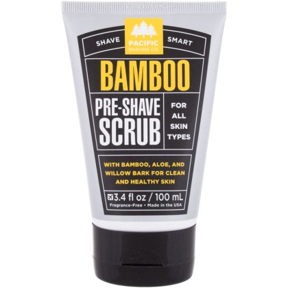 Pacific Shaving Co. Shave Smart Bamboo Pre-Shave Scrub Before Sh