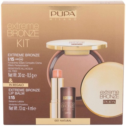 Pupa Extreme Bronze Waterproof SPF15 Makeup 001 Natural 8,5gr Co