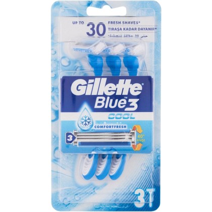 Gillette Blue3 Cool Razor 3pc
