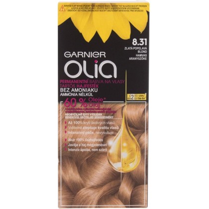 Garnier Olia Hair Color 8,31 Golden Ashy Blonde 50gr (Colored Ha