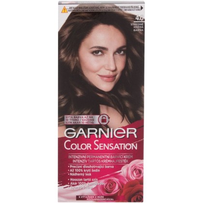 Garnier Color Sensation Hair Color 4,0 Deep Brown 40ml (Colored 