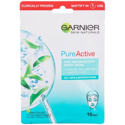 Garnier Pure Active Anti-Imperfection Face Mask 1pc (For All Age