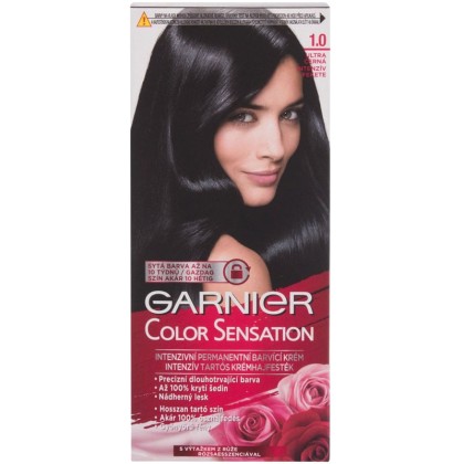 Garnier Color Sensation Hair Color 1,0 Ultra Onyx Black 40ml (Co