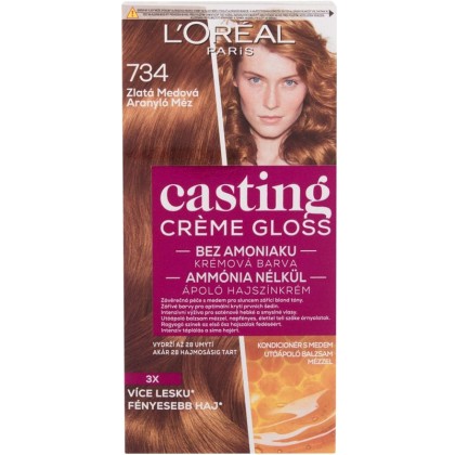 L´oréal Paris Casting Creme Gloss Hair Color 734 Golden Honey 48