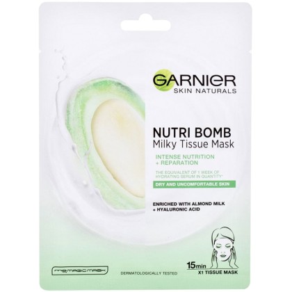 Garnier Skin Naturals Nutri Bomb Almond Milk + Hyaluronic Acid F