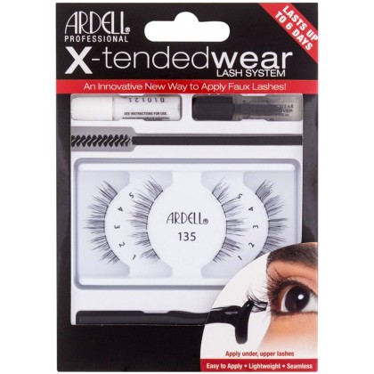 Ardell X-Tended Wear Lash System 135 False Eyelashes Black 1pc C