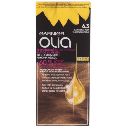 Garnier Olia Hair Color 6,3 Golden Light Brown 50gr (Colored Hai