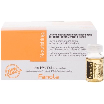 Fanola Nourishing Leave-In Lotion Hair Serum 12ml (Brittle Hair 