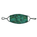 Πράσινη camouflage παιδική υφασμάτινη μάσκα χωρίς φίλτρο, XS