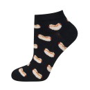 Ανδρικές κάλτσες κοντές με hot dog-Μαύρο