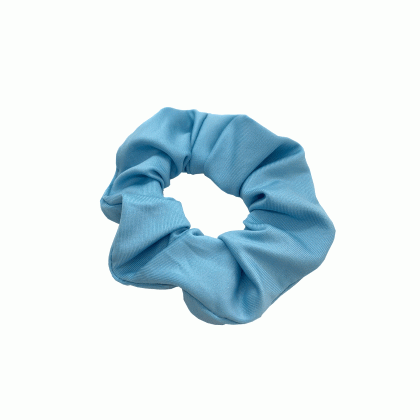 Ανοιχτό μπλε υφασμάτινο scrunchie