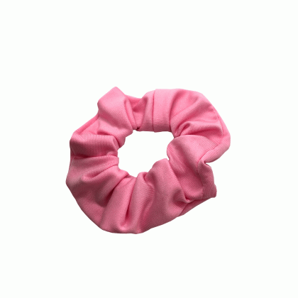 Ροζ υφασμάτινο scrunchie