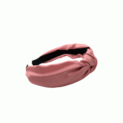 Ροζ υφασμάτινη στέκα με κόμπο   