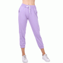 Βαμβακερό παντελόνι joggers - Λιλά