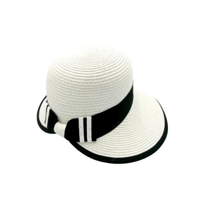 Καπέλο με κορδέλα - Λευκό