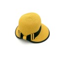 Καπέλο με κορδέλα - Κίτρινο
