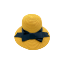 Καπέλο με φιόγκο- Κίτρινο