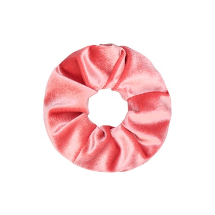 Ροζ βελούδινο scrunchie