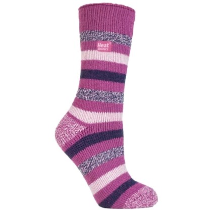 Θερμικές Γυναικείες Κάλτσες Fashion Twist Socks Pink Stripe 8001