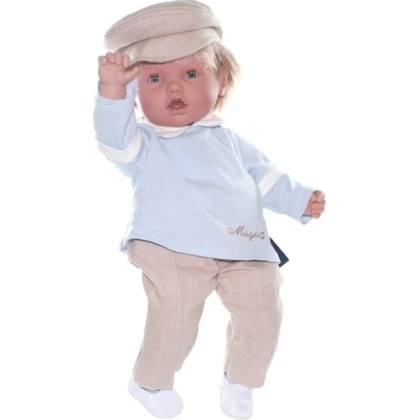 Κούκλα Moflete Beret Boy 45cm - Magic Baby