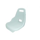 Κάθισμα Πλαστικό Λευκό Διαστάσεων 38x40x40cm - EVAL 01871