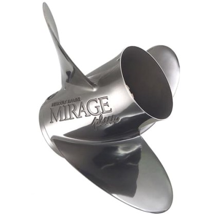 Προπέλα Inox Τρίφτερη Δεξιόστροφη Mirage Plus R15 για Κινητήρες 