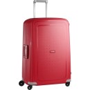 Βαλίτσα Μεγάλη S'Cure Spinner με 4 Διπλές Ρόδες 75cm Κόκκινη Cri