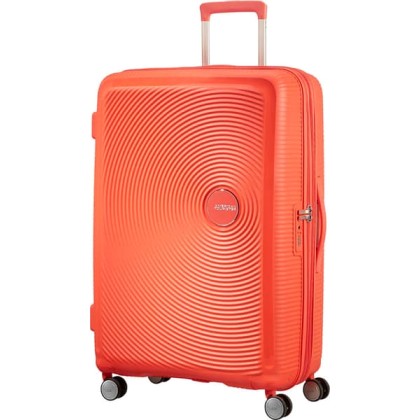 Βαλίτσα Μεγάλη Soundbox Spinner Expandable 77cm Πορτοκαλί Spicy 