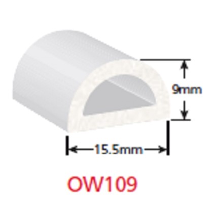 Τσιμούχα Λευκή OW109BT 9x15.5mm