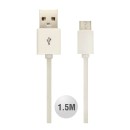 Καλώδιο USB MFI iPhone λευκό 1.5m Κωδικός : 8453
