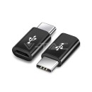 Αντάπτορας v-tac Micro USB σε USB Type C μαύρος Κωδικός: 8471