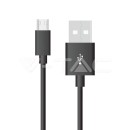 Καλώδιο Micro USB μαύρο 1m Silver Series Κωδικός: 8485