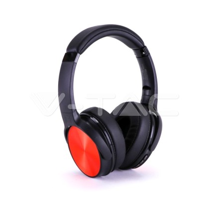 Bluetooth ασύρματα ακουστικά, σε κόκκινο χρώμα – 500mah με rotat