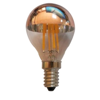 Λάμπα led filament ανεστραμμένου καθρέπτου χρυσό Ε14 4watt 230V/