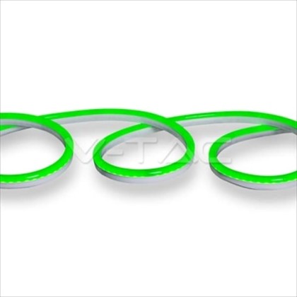 Led neon flex v-tac 8-10 watt 24volt πράσινο χρώμα στεγανότητα i