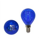 Διακοσμητική λάμπα led G45 Ε14 2W μπλε ceramic filament 230V σφα
