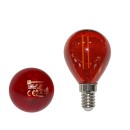 Διακοσμητική λάμπα led G45 Ε14 2W κόκκινο ceramic filament 230V 