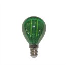 Διακοσμητική λάμπα led G45 Ε14 2W πράσινο ceramic filament 230V 