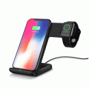 2 in 1 Fast  Wireless Charger Dock Stations black for Apple Watc
