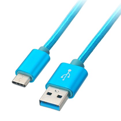 USB Type C 1m Fast Charger Cable celeste