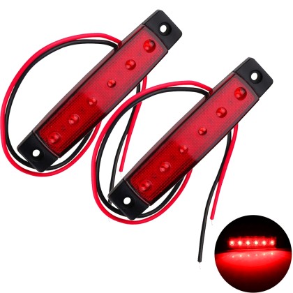 YWXLight 6 LED Car Truck Bus Lorry Trailer Side Marker Indicator