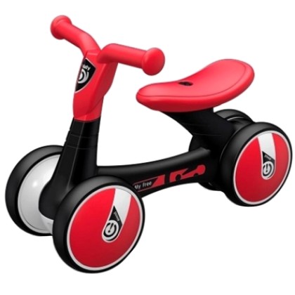 Παιδικό Ποδήλατο Ισορροπίας RED 1LD006-B Bright Color Balance Sc